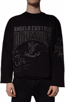 Black DG Heaven Crew Neck Pullover Sweater 1