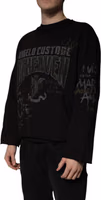 Black DG Heaven Crew Neck Pullover Sweater 2