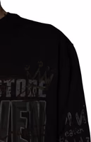 Black DG Heaven Crew Neck Pullover Sweater 4