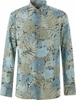 Blue Lyocell Pattern Shirt 1