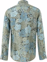 Blue Lyocell Pattern Shirt 2