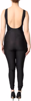 Black Sleeveless Bodycon Women Jumpsuit Dress 3