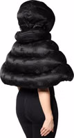Black Padded Puffer Hooded Full Zip Cropped Jacket 4