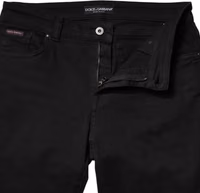 Black Cotton Mid Waisted Skinny Denim Jeans 5