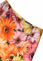Multicolor Floral High Waist Mini Skirt 5