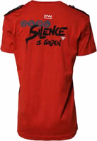 Red Cotton Round Neck Short Sleeves T-shirt 3