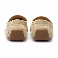 Beige Leather Moccassin 4