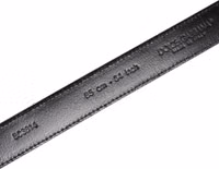 Gray Leather Silver Tone Metal Buckle Belt 4