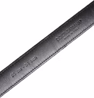 Black Leather Metal Buckle Classic Belt 4