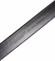 Black Brown Leather Classic Metal Buckle Belt 3