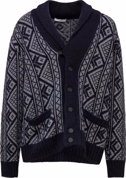 Bicolor Cashmere Cardigan