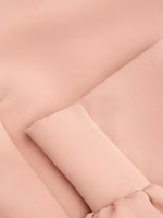 Pink Polyester Casual Pants 5