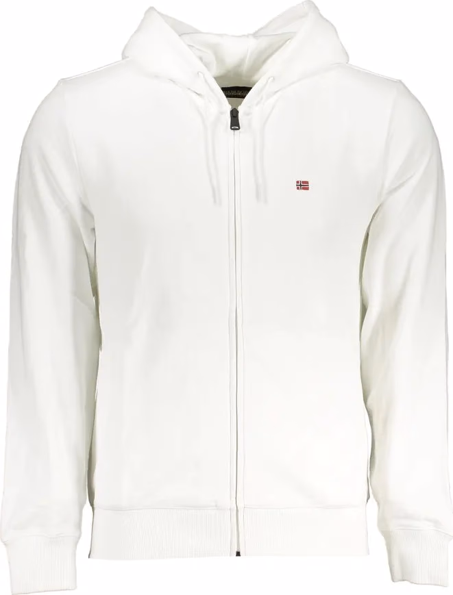 White Cotton Men's Hoodie