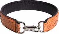 Black Beige Exotic Leather Bag Shoulder Strap 2