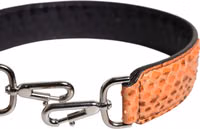 Black Beige Exotic Leather Bag Shoulder Strap 4