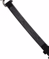 Black Leather Daisy Crystal Embellish Waist Belt 5