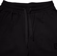 Black Cotton Mid Waist Jogger Sweatpants Pants 4