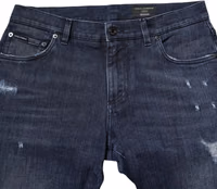 Blue Cotton Stretch Skinny Men Denim Jeans 4