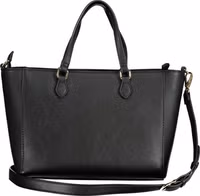 Black Polyurethane Women Handbag 2