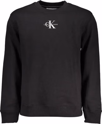 Black Cotton Men's Sweatshirt