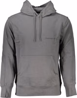 Elegant Gray Hooded Sweatshirt 1