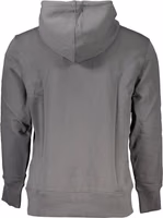 Elegant Gray Hooded Sweatshirt 2