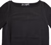Black Viscose Long Sleeves Pullover Top 4