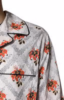 Multicolor Floral Print Cotton Pajama Set Sleepwear 4