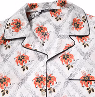 Multicolor Floral Print Cotton Pajama Set Sleepwear 5