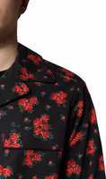 Black Floral Print Cotton Men Pajama Set Sleepwear 4
