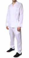 White Cotton Shirt Pants Pajama Set Sleepwear 2