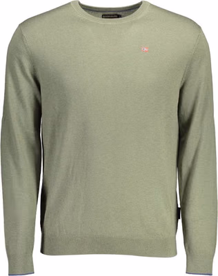 Green Wool Men Sweater