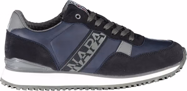 Blue Polyester Sneaker