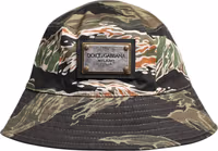 Multicolor DG Plaque Wide Brim Bucket Hat 1