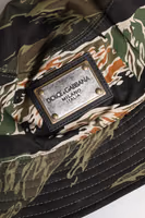 Multicolor DG Plaque Wide Brim Bucket Hat 4