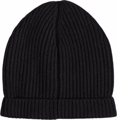 Black Cashmere Knitted Winter Beanie Hat
