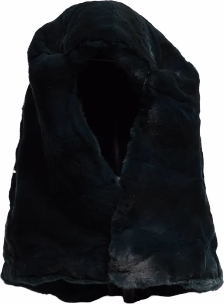 قبعة نسائية سوداء من فرو ابن عرس من دولتشي آند غابانا