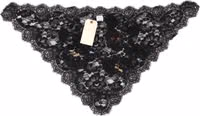 Black Lace Floral Applique Cotton Veil Hat 3
