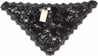 Black Lace Floral Applique Cotton Veil Hat 4