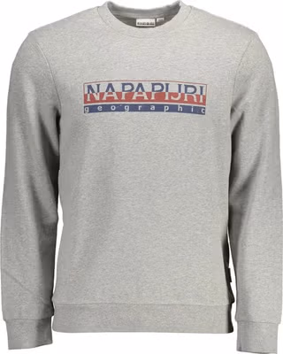 Grigio Cotton Men Sweatshirt