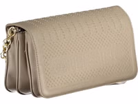 Beige Polyurethane Women Bag 3