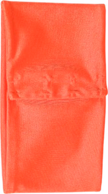 Orange Nylon Stretch Women Neck Warmer Scarf