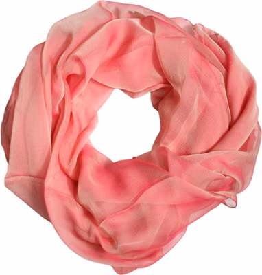 Pink Silk Rectangle Women Wrap Shawl Scarf