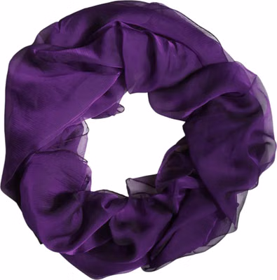 Purple Silk Rectangle Wrap Shawl Scarf