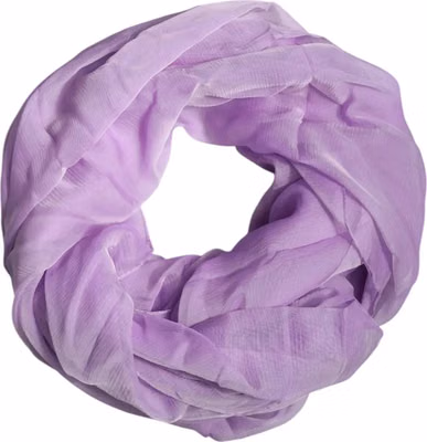 Purple Silk Rectangle Wrap Shawl Scarf