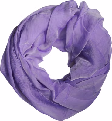 Purple Silk Rectangle Wrap Shawl Scarf