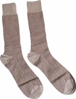 Brown Solid DG Logo Mid Calf Men Socks 2