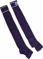 Purple Cotton DG Logo Print Open Toe Socks 1