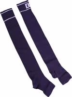Purple Cotton DG Logo Print Open Toe Socks 2