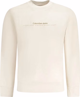 Beige Cotton Men's Sweatshirt